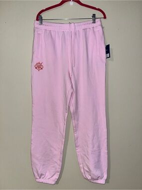 Roller Rabbit Pink Sweatpants with Small Logo medium nwt